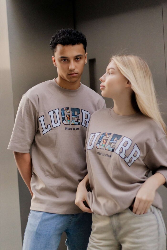 Lugerr ToonFlow high-necked Oversized tee