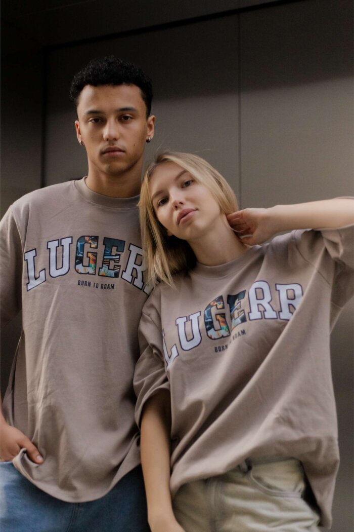 Lugerr ToonFlow high-necked Oversized tee