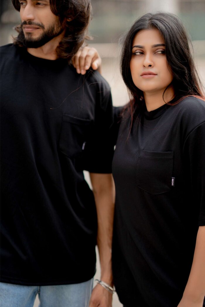 Lugerr Pocket Ace Oversized Tee - Black - Image 3