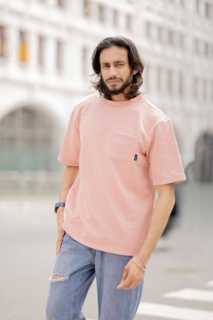 Lugerr Pocket Ace Oversized Tee - Warm Taupe - Image 3