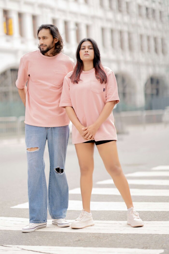 Lugerr Pocket Ace Oversized Tee - Warm Taupe - Image 2