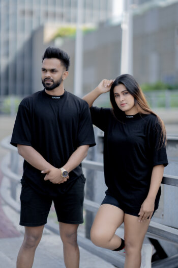 Lugerr high-necked oversized tee
