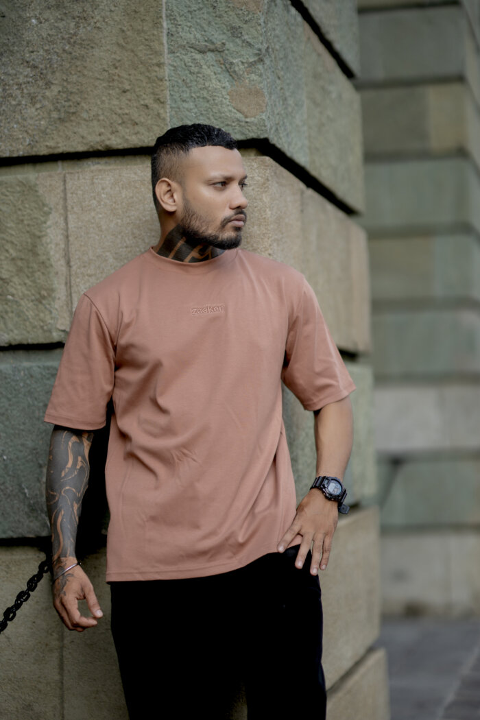 Zeeker printed oversized tee
