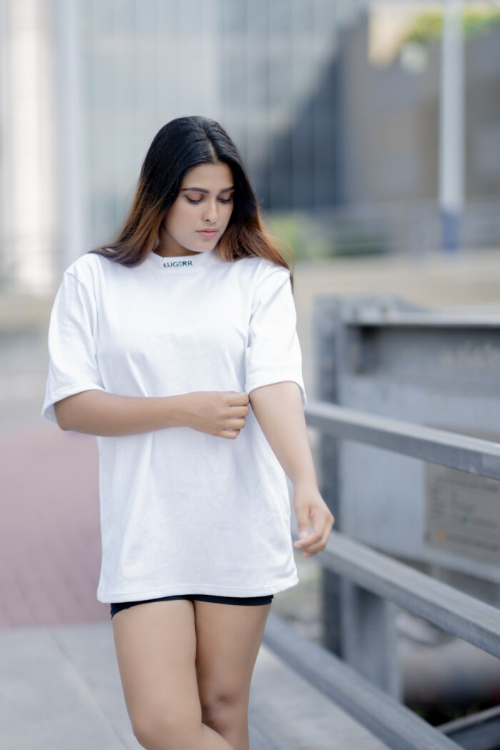 Lugerr high-necked oversized tee