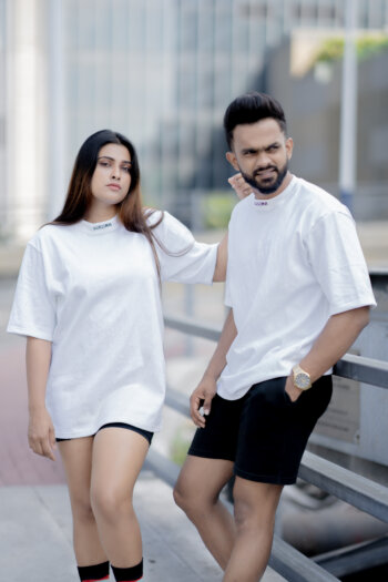 Lugerr high-necked oversized tee