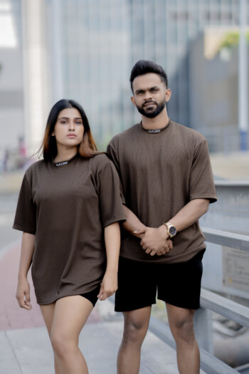 Lugerr high-necked oversized tee