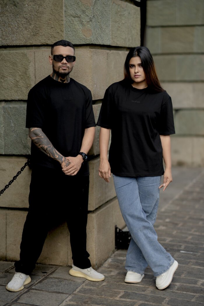 Zeeker Anime Printed Oversized Tee - Black I - Image 3