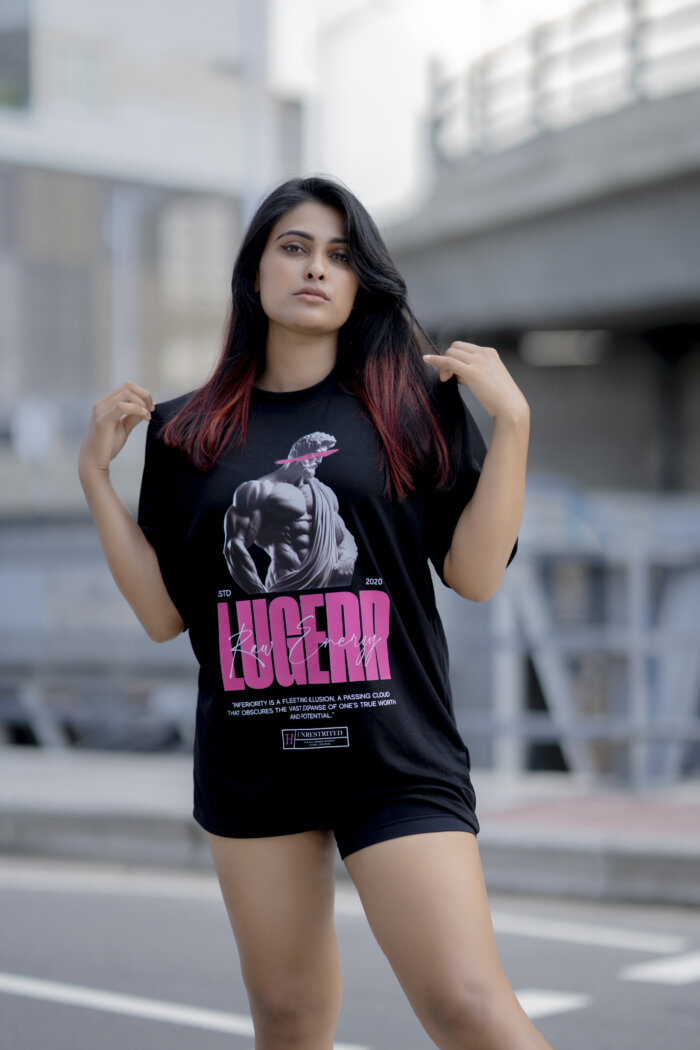 Lugerr RAW ENERGY high-necked oversized tee