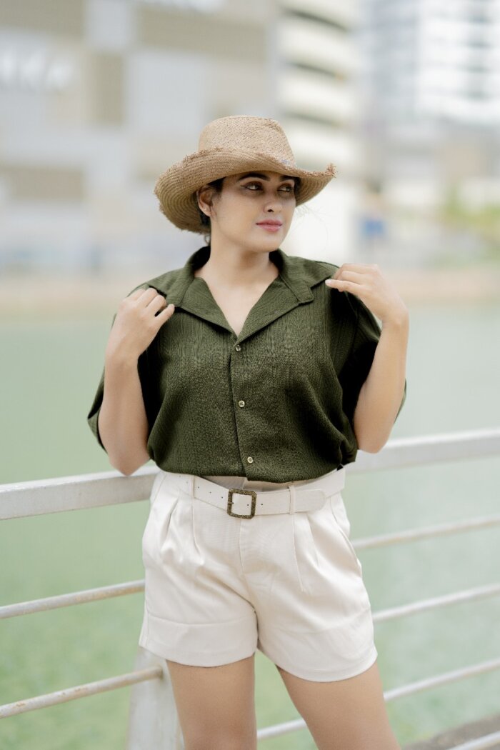 Lugerr Textured Shirt - Olive Green - Image 5