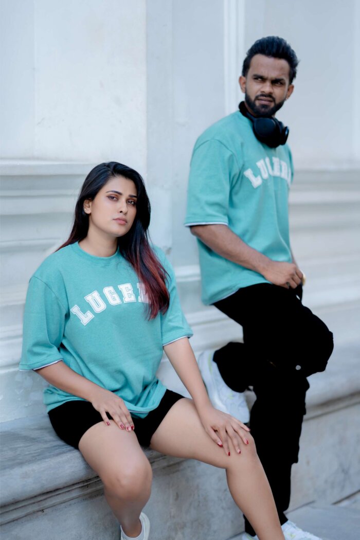 Lugerr Jackpot high neck oversized tee