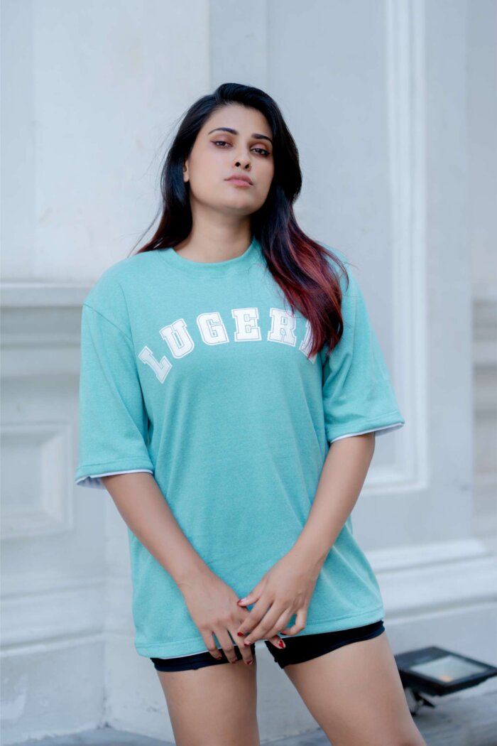 Lugerr Jackpot high neck oversized tee