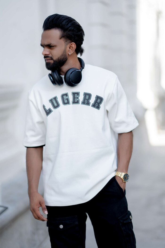 Lugerr Jackport Oversized Tee - White - Image 2
