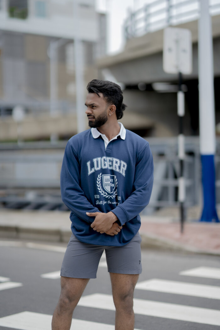 Lugerr Legacy Division Long Sleeves Tee - Midnight Blue - Image 3
