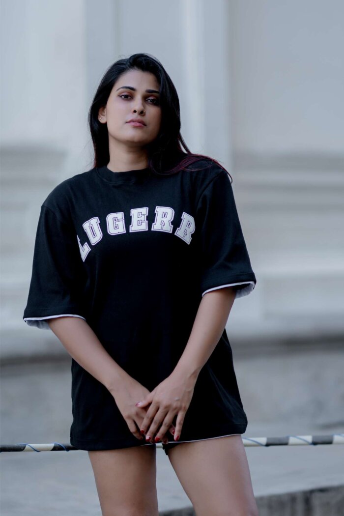 Lugerr Jackpot high neck oversized tee