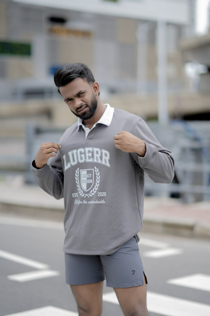 Lugerr Legacy Division Long Sleeves Tee - Slate Gray - Image 3