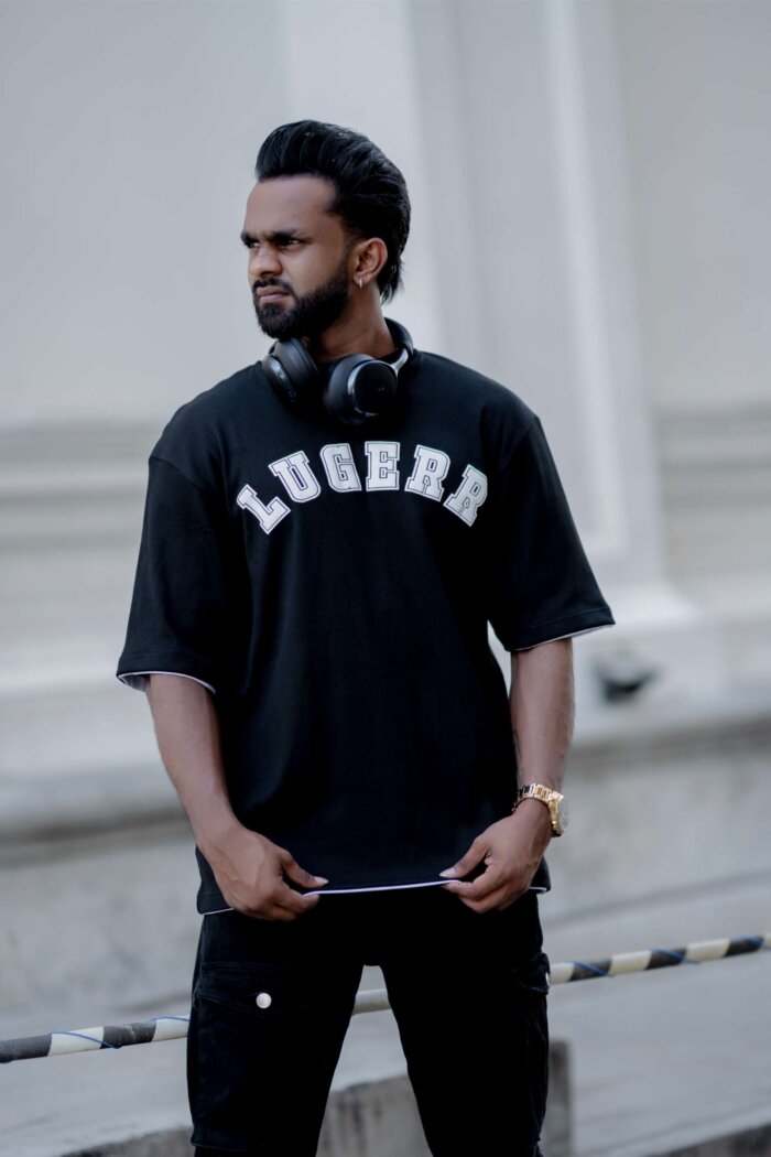 Lugerr Jackport Oversized Tee - Black - Image 2