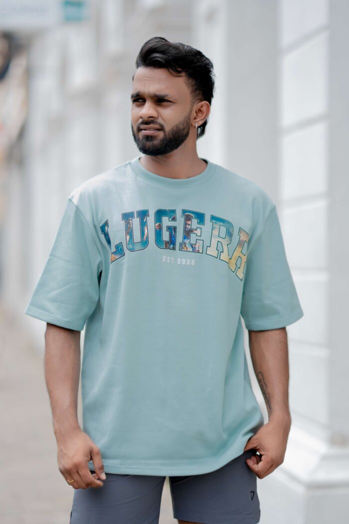 Lugerr Marvel Oversized Tee - Aqua - Image 2