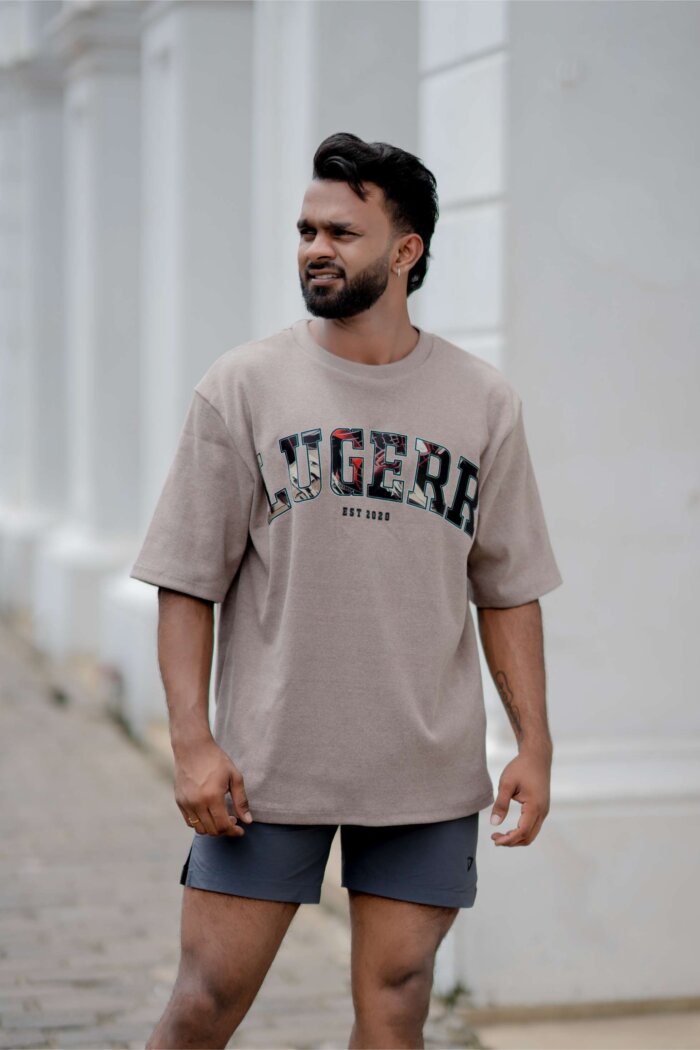 Lugerr Marvel Oversized Tee - Beige - Image 2