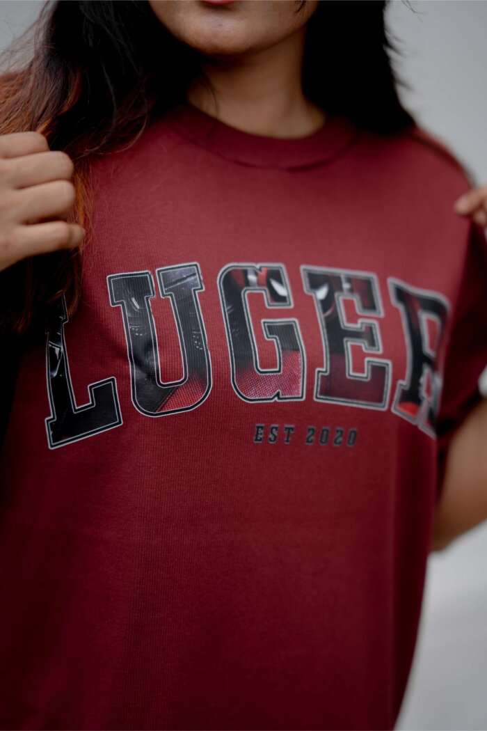Lugerr Marvel Oversized Tee - Maroon