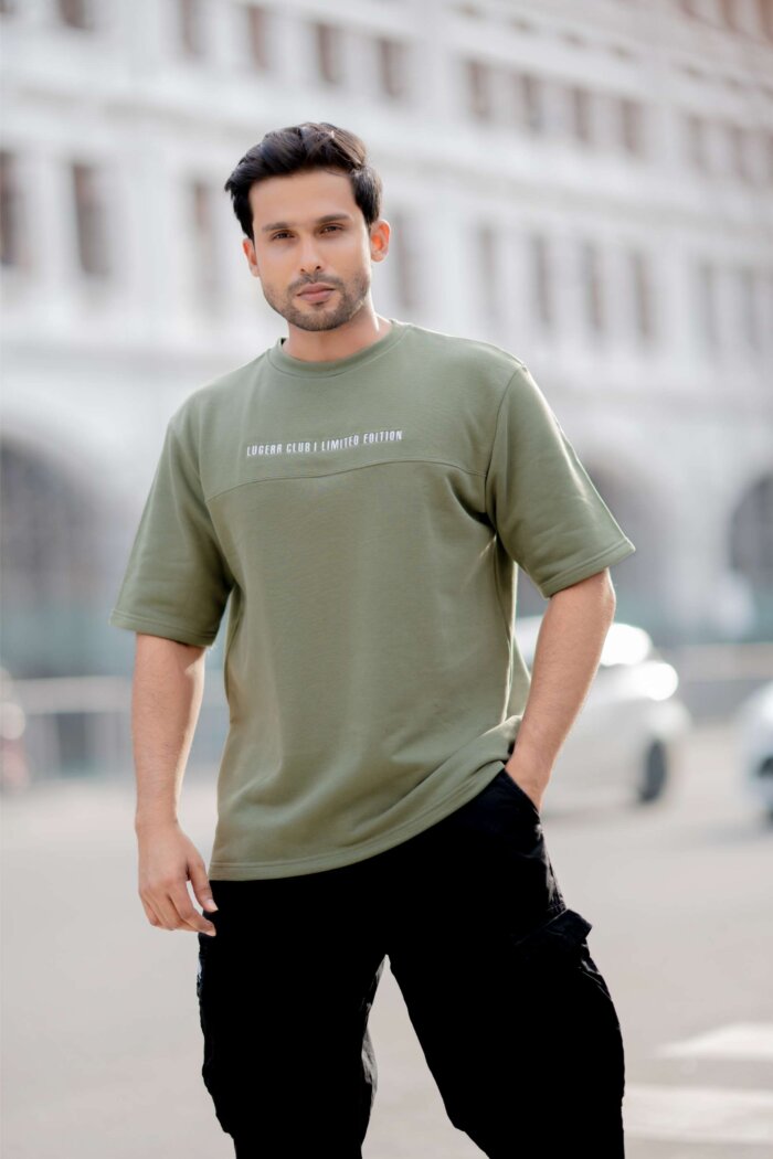 Lugerr Club | Limited Edition Oversized Tee – Mossy Green - Image 2