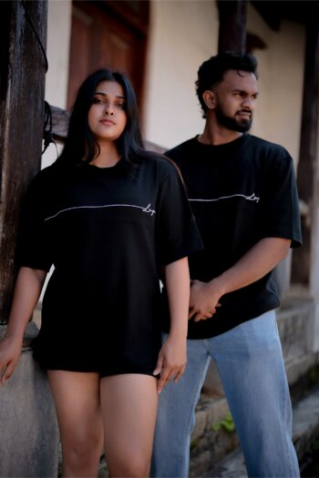 LUGERR Line Flow oversized tee - Black