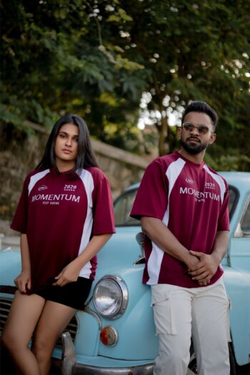 Lugerr Momentum oversized tee - Maroon