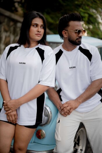 Lugerr Axis oversized tee - White