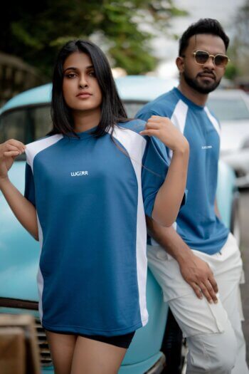 Lugerr Axis oversized tee - Blue