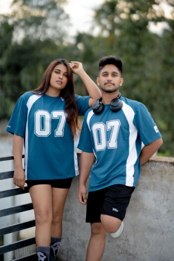 Lugerr Lucky 07 oversized tee - Blue