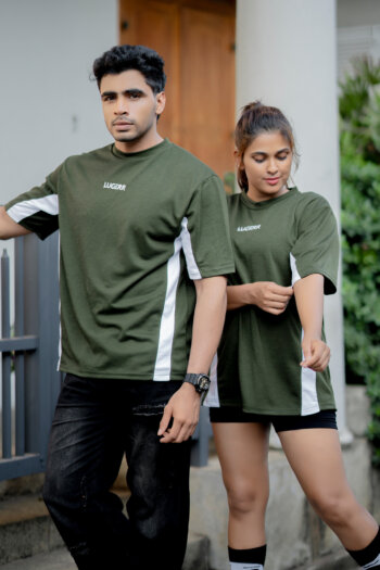 Lugerr Regal Flow oversized tee - Military Olive