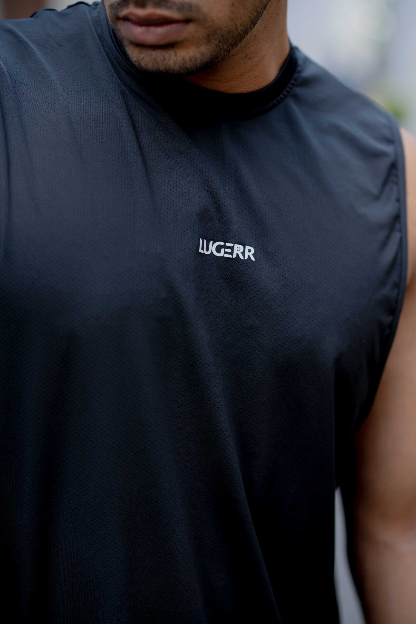 Lugerr Relax Tank Top - Black - Image 3