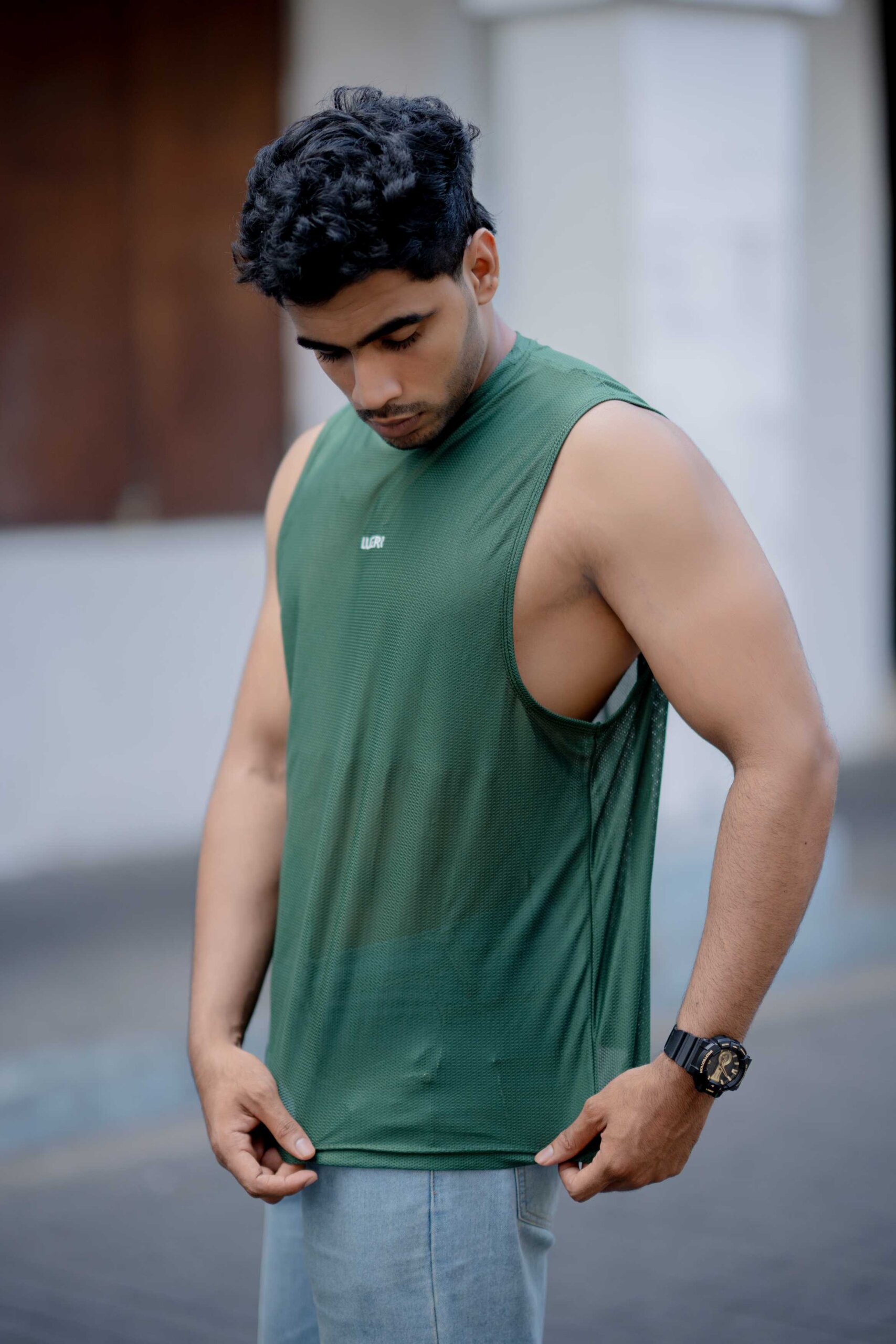 Lugerr Relax Tank Top - Green - Image 2