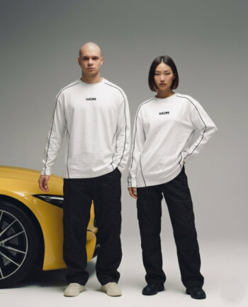 Lugerr ALIGN long sleeve oversized tee - Pure White