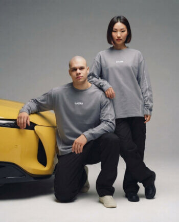 Lugerr ALIGN long sleeve oversized tee - Light Gray